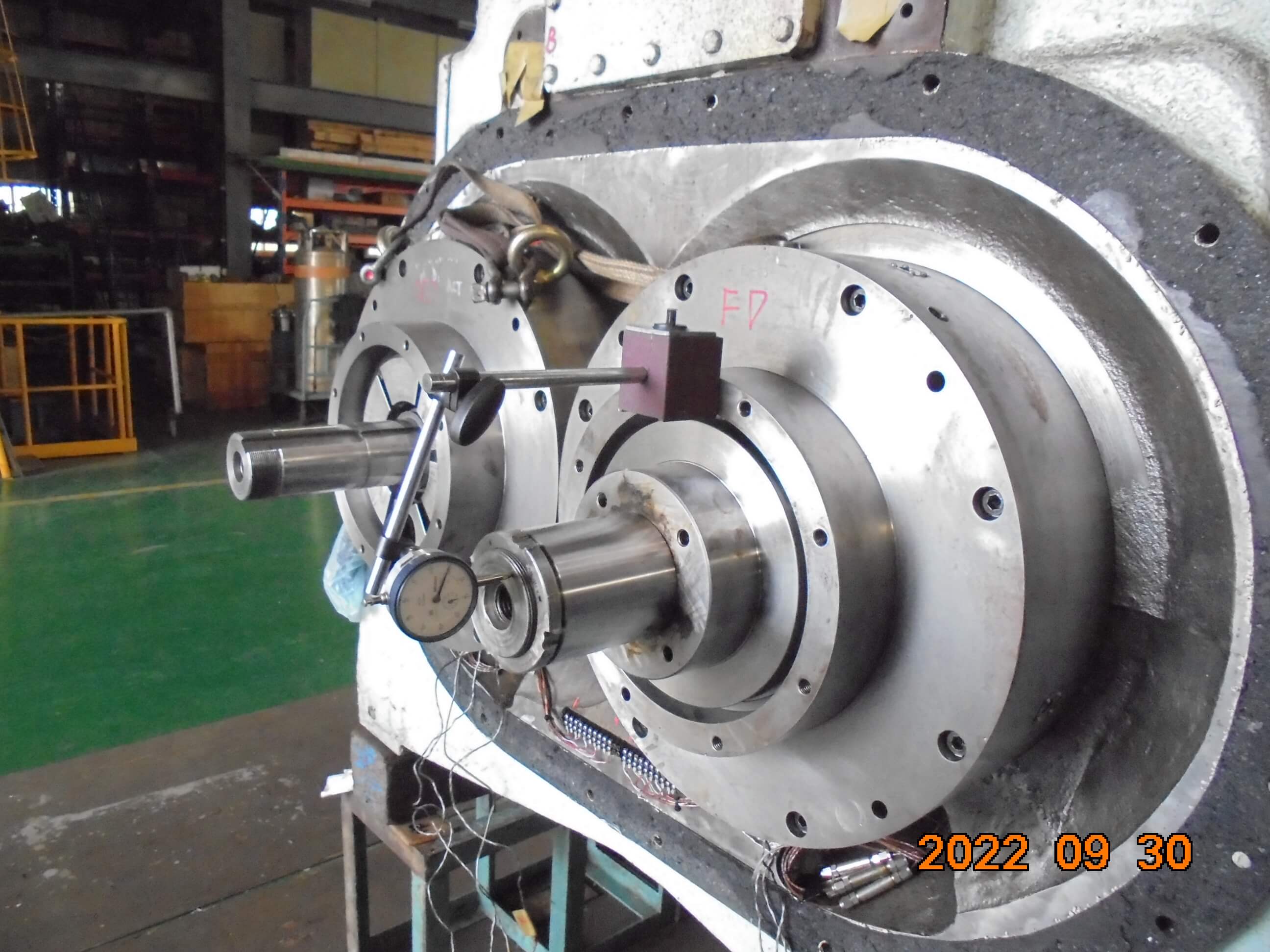 ROTOR 拆解前間隙量測確認